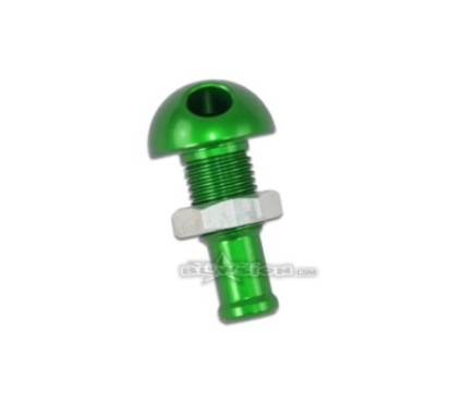 Bypass 45° Aluminium pour durite 3/8, Blowsion, VERT