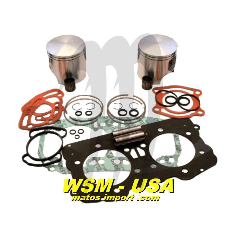 Photo Kit pistons platinum Seadoo GTX / GSX / XP /RX(Cote +0.50mm) - Pièces Jet Ski, accessoires et entretiens - Matos import