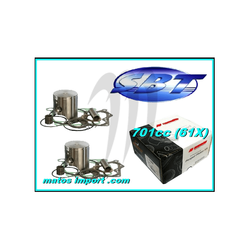 Photo Kit Pistons Platinum Yamaha 701 61X (Standard 81mm) SBT-PROX - Pièces Jet Ski, accessoires et entretiens - Matos import