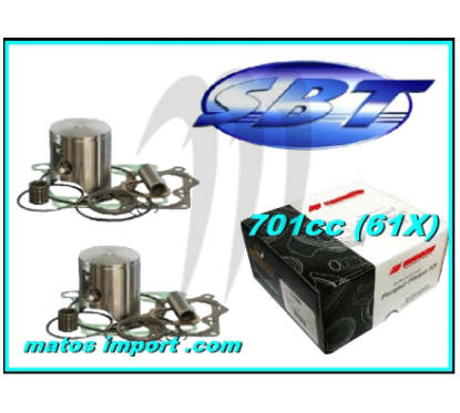 Photo Kit Pistons Platinum Yamaha 701 61X (Standard 81mm) SBT-PROX - Pièces Jet Ski, accessoires et entretiens - Matos import