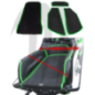 Photo Kit tapis Lifter Bumps + Kick-tail SXR-800 (noir-vert) HT MOTO - Pièces Jet Ski, accessoires et entretiens - Matos import