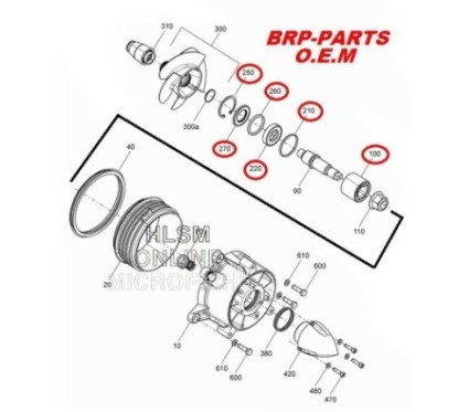 Photo Kit turbine d'origine Seadoo pour Spark 2-Up/ 3-Up - Pièces Jet Ski, accessoires et entretiens - Matos import