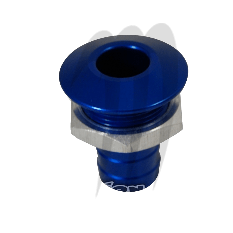 Photo Sortie pompe de cale anodisé (bleue) usinée par Blowsion - Pièces Jet Ski, accessoires et entretiens - Matos import