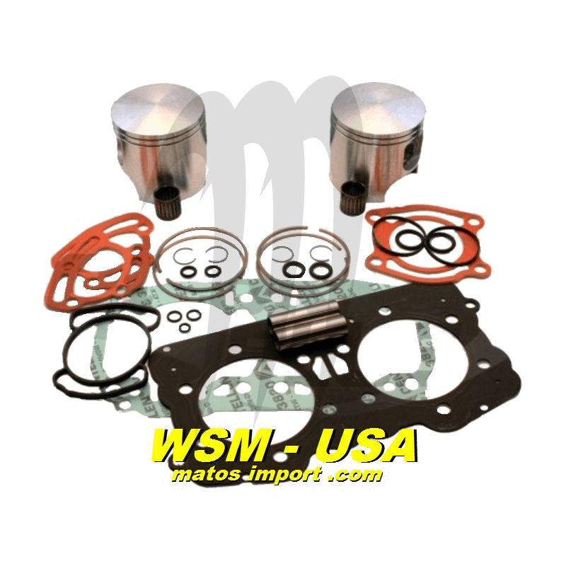 Photo Kit pistons platinum Seadoo GTX / GSX / XP /RX (Cote +1mm) - Pièces Jet Ski, accessoires et entretiens - Matos import