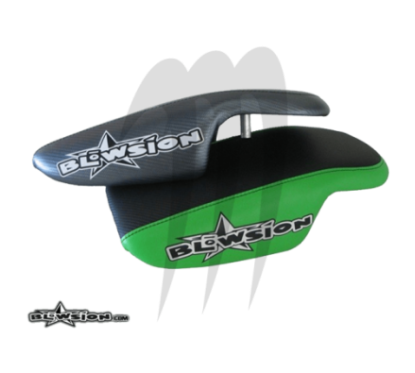 Chin pad carbone (noir/ vert )