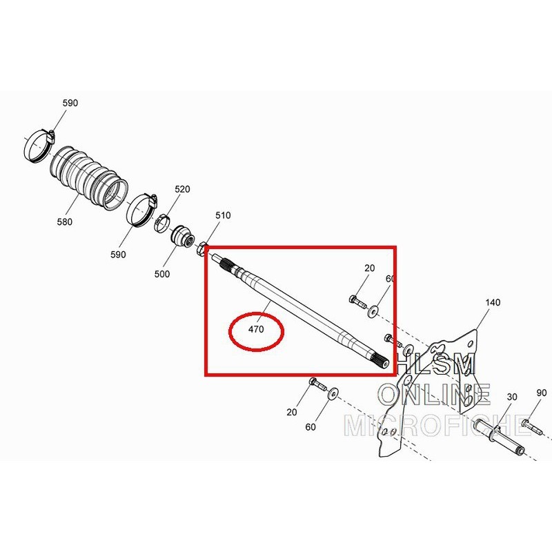 Photo Arbre de transmission Spark 2014 - Pièces Jet Ski, accessoires et entretiens - Matos import