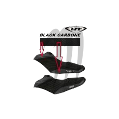 Photo HYDRO-TURF. Housse de Selle RXP-X 260 RS noir / noir carbone - Pièces Jet Ski, accessoires et entretiens - Matos import