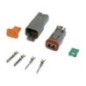 Photo Connecteur étanche Deutsch Gris 2 broches MSD - Pièces Jet Ski, accessoires et entretiens - Matos import