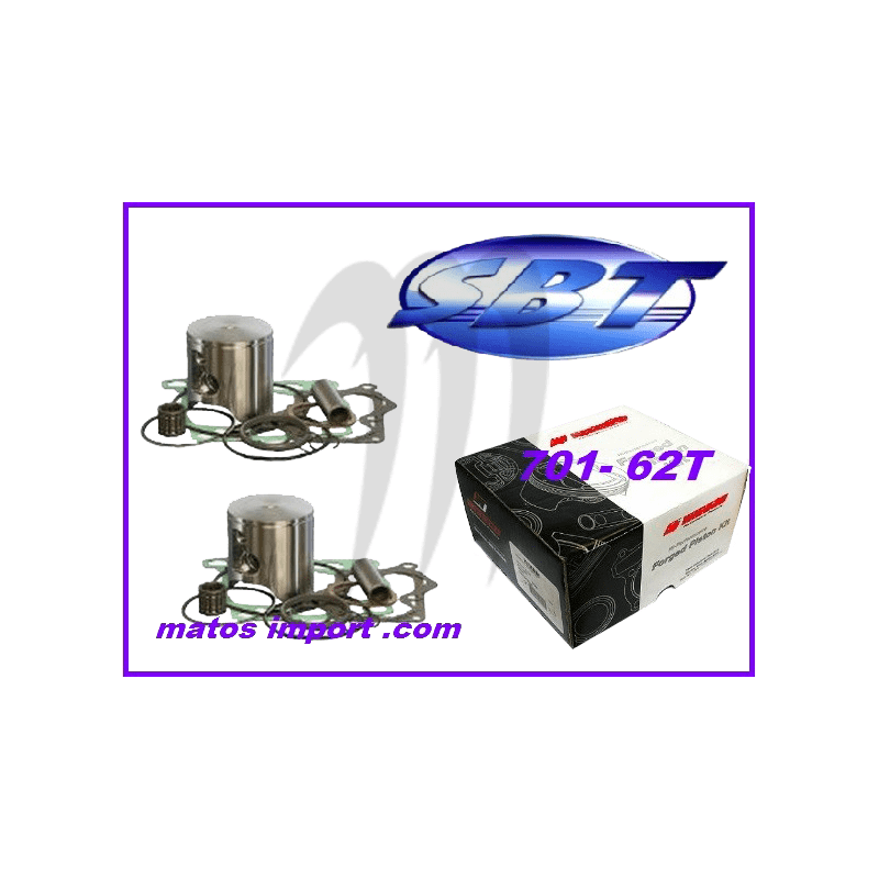 Photo Kit pistons Platinum Yamaha 701 62T (Cote +1.5mm) SBT-PROX - Pièces Jet Ski, accessoires et entretiens - Matos import