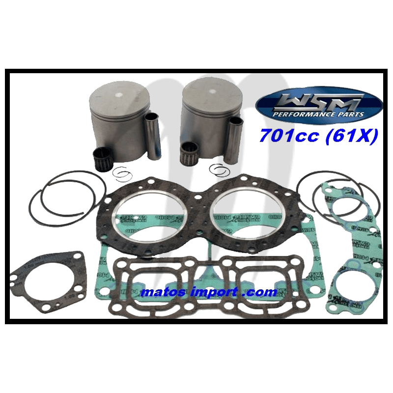 Photo Kit pistons Platinum Yamaha 701 61X (cote +0.50mm) WSM-USA - Pièces Jet Ski, accessoires et entretiens - Matos import