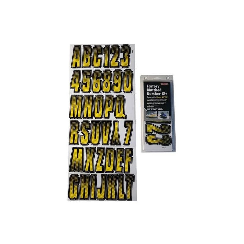 registration kit CARBON yellow ( 146 pieces ) - Matos import