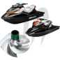 Hélice SRZ CD 15 20R RXT 260 Wake Pro 215 GTX 260 RXT 215 Riva Racing