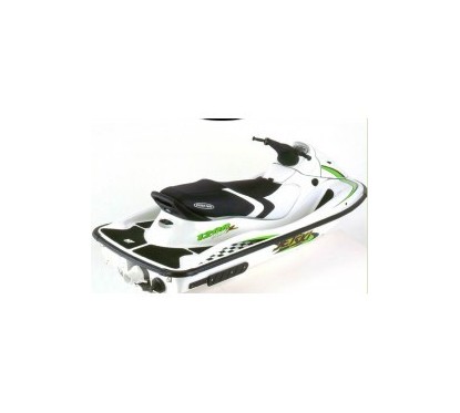HYDRO-TURF. Housse de selle STX1200R (02-05)/ STX12-F (03-05)/ STX900 noir / blanc