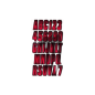 HARDLINE PRODUCTS Kit Immatriculation CARBONE ROUGE VIF (146 pieces)